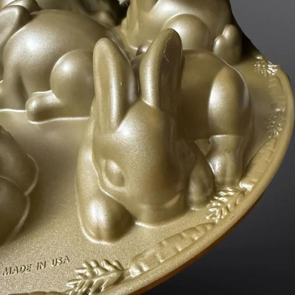 Nordicware Gold Baby Bunny Cake Pan Cakelets